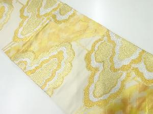 アンティーク　橋に雲模様織出し袋帯（材料）